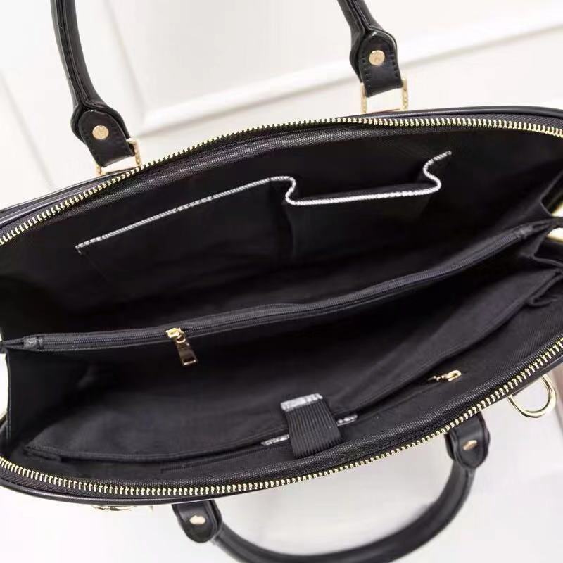 Women's Bag in black and white grid - product photo 4