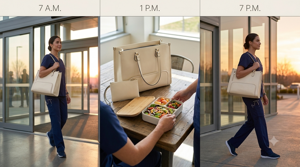 nouva Day Tote — The Work Bag That Eats Your Lunch (Literally)