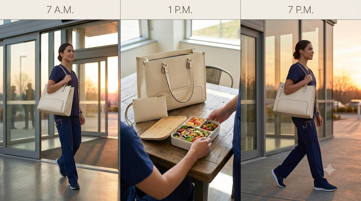 nouva Day Tote — The Work Bag That Eats Your Lunch (Literally)