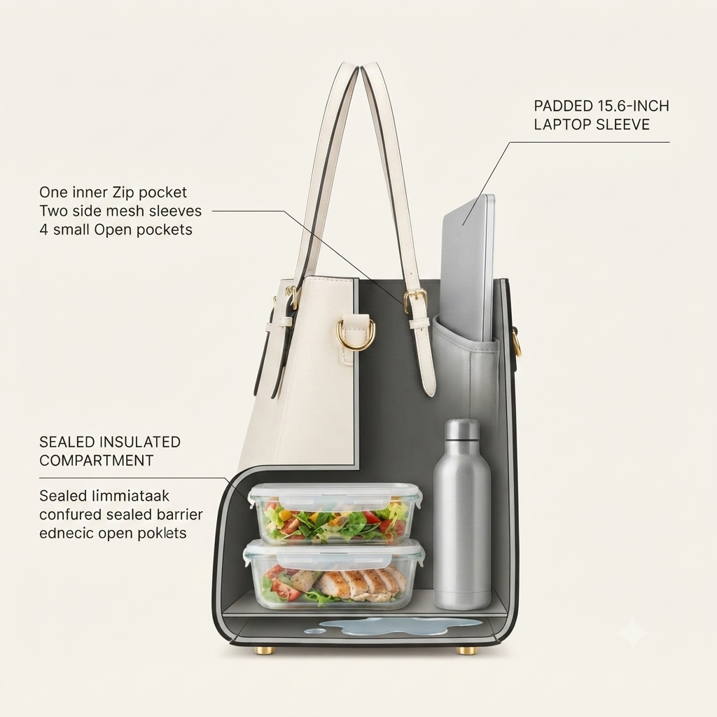 nouva Day Tote — The Work Bag That Eats Your Lunch (Literally)