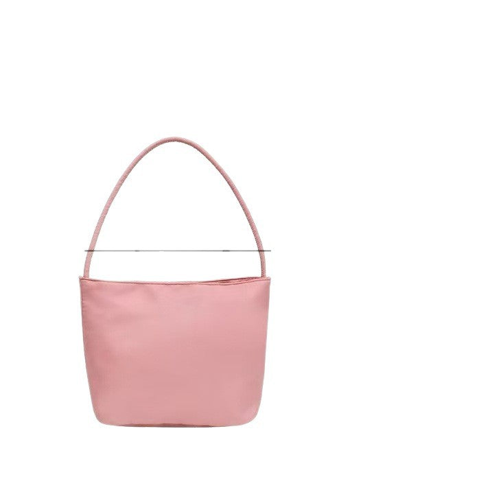 Women's Nylon Bucket Bag in pink - product photo 4