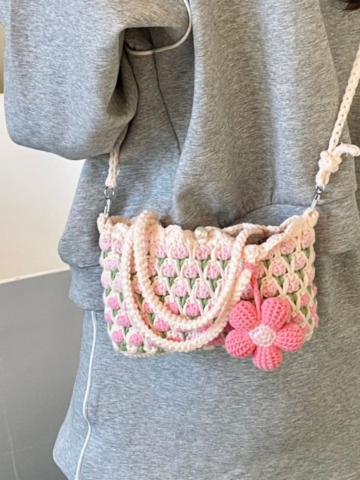 Women's Shoulder Bag in pink large - product photo 5