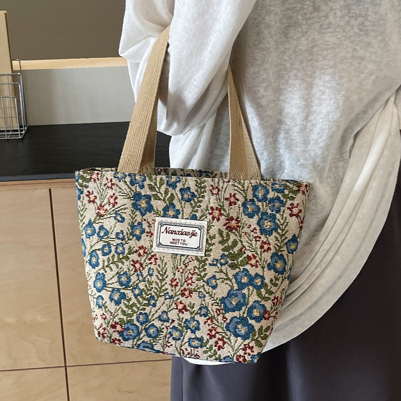 Women's Canvas Tote Bag in large blue - product photo 7