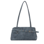 Women's Suede Shoulder Bag in black - product photo 3