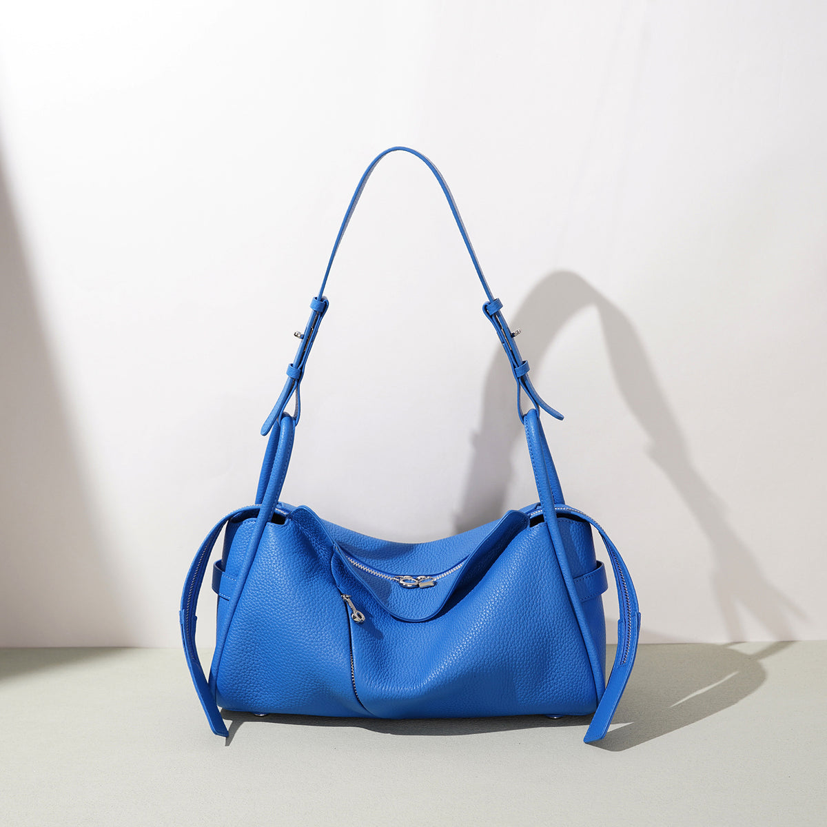 Women's Genuine Leather Crossbody Bag in black - product photo 1