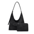 Suede Shoulder Bag with Inner Pocket - view 6