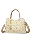 Women's Crossbody Bag in off-white with light brown - product photo 6