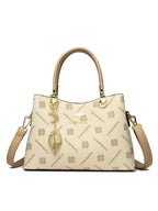 Women's Crossbody Bag in off-white with light brown - product photo 6