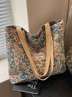 Women's Canvas Tote Bag in large blue - product photo 1