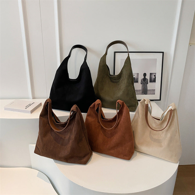 Women's Corduroy Tote Bag in brown - product photo 2