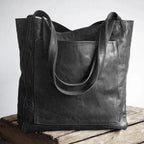 Women's Leather Bag in light brown - product photo 4