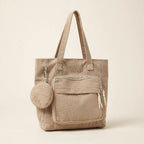 Vintage Minimalist Shoulder Tote Bag - view 20