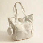 Vintage Minimalist Shoulder Tote Bag - view 17