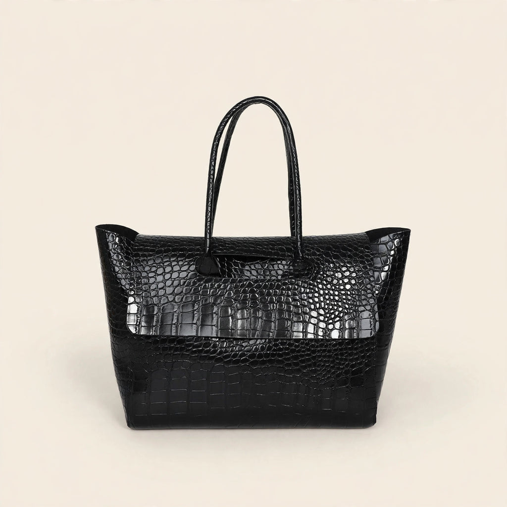 Crocodile Pattern Large-Capacity Tote Bag - view 14