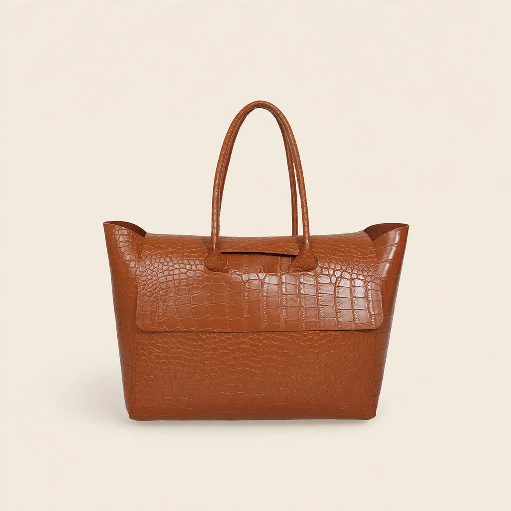 Crocodile Pattern Large-Capacity Tote Bag - view 17