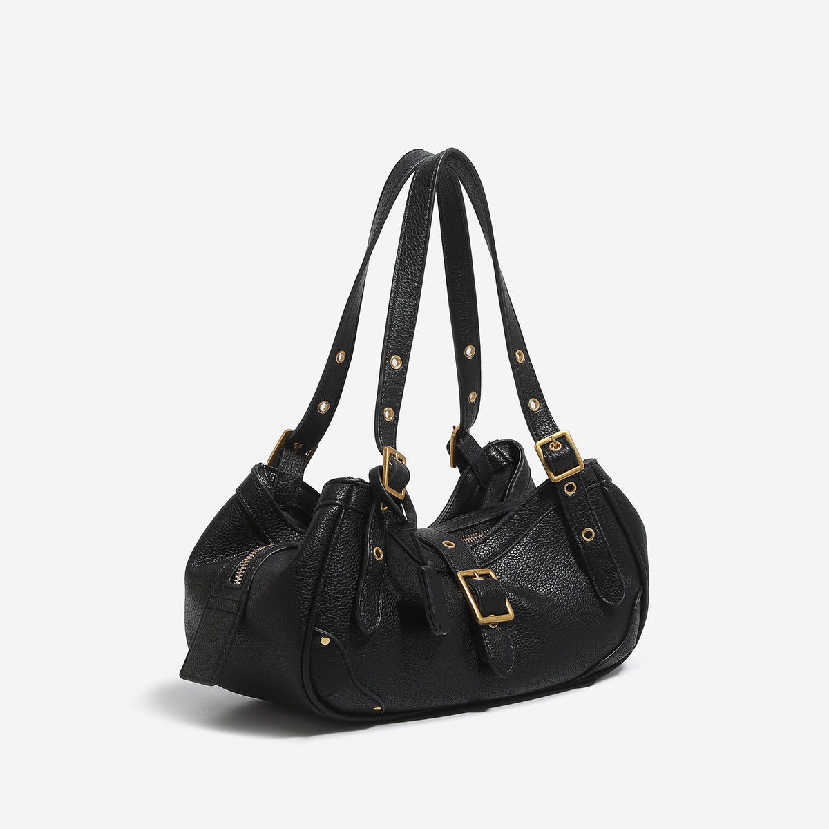 Women's Cowhide Shoulder Bag in black - product photo 1