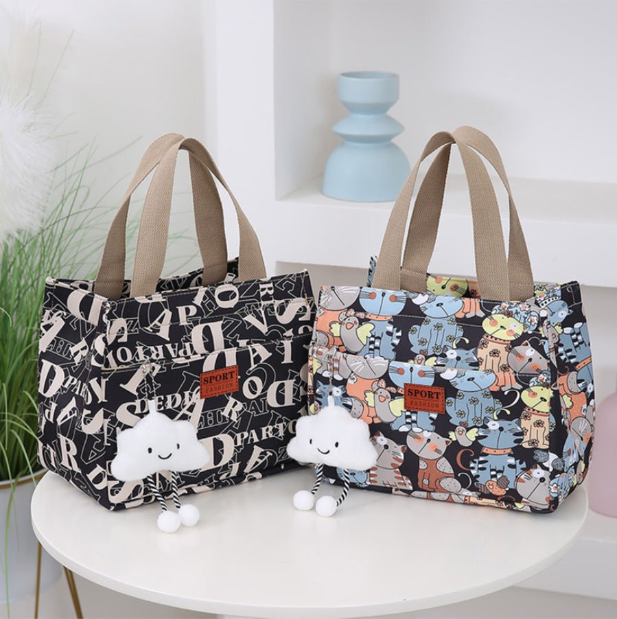 Women's Bag in black bear bento style - product photo 1
