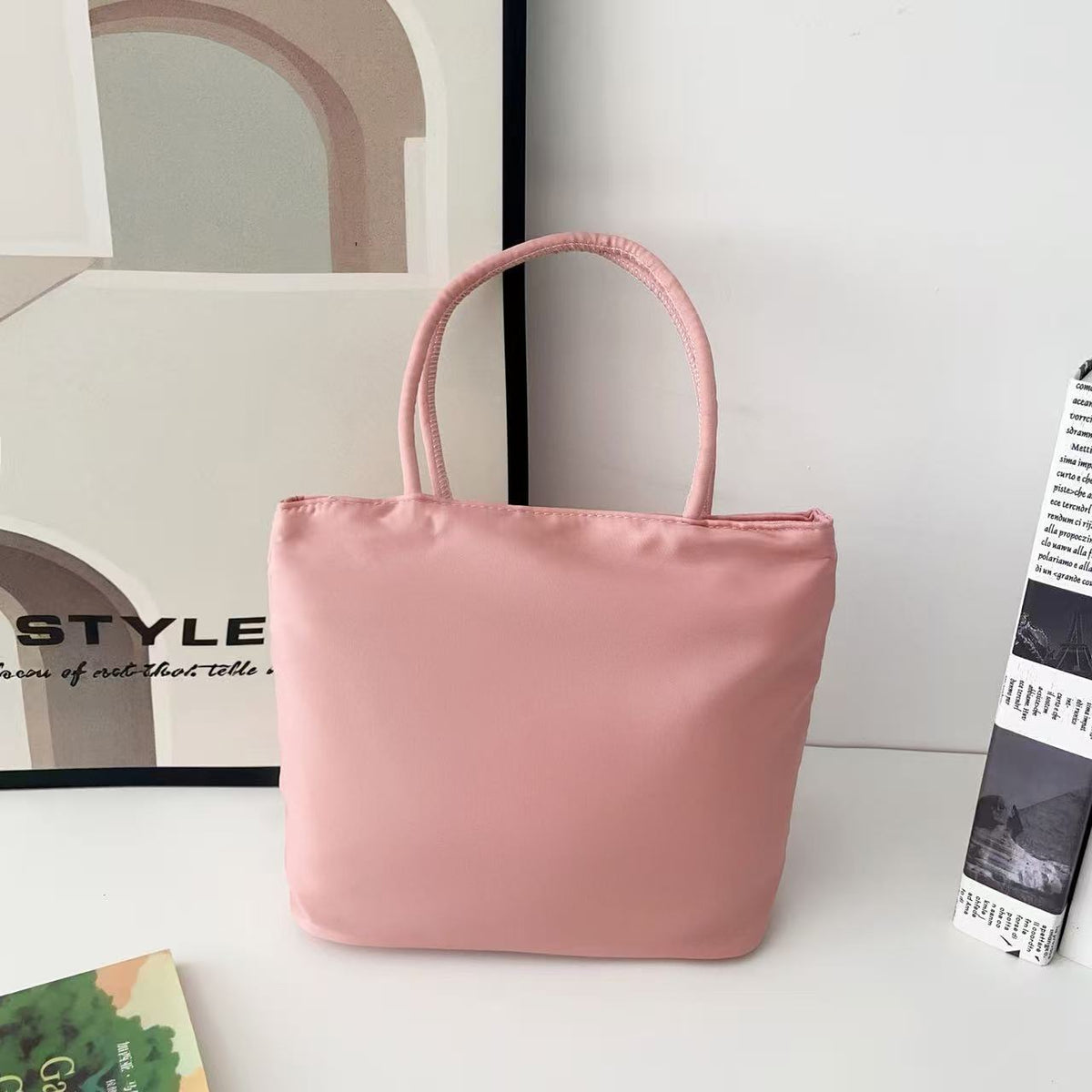 Women's Nylon Bucket Bag in pink - product photo 30