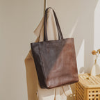 Women's Genuine Leather Shoulder Bag in black - product photo 1