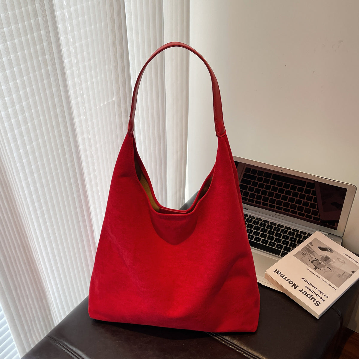 Women's Shoulder Bag in coffee color - product photo 13