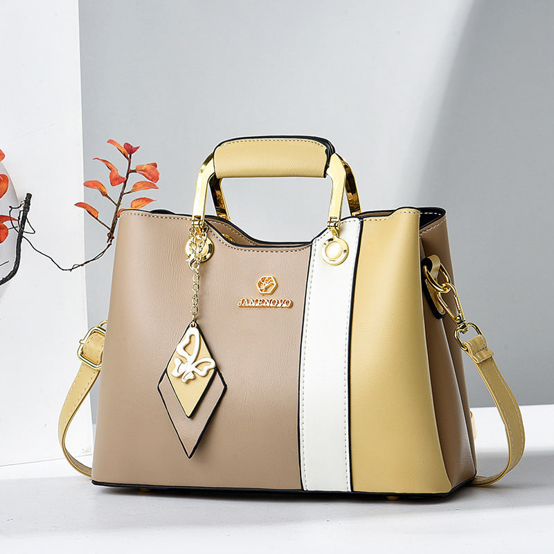 Women's Bucket Bag in white with blue - product photo 11