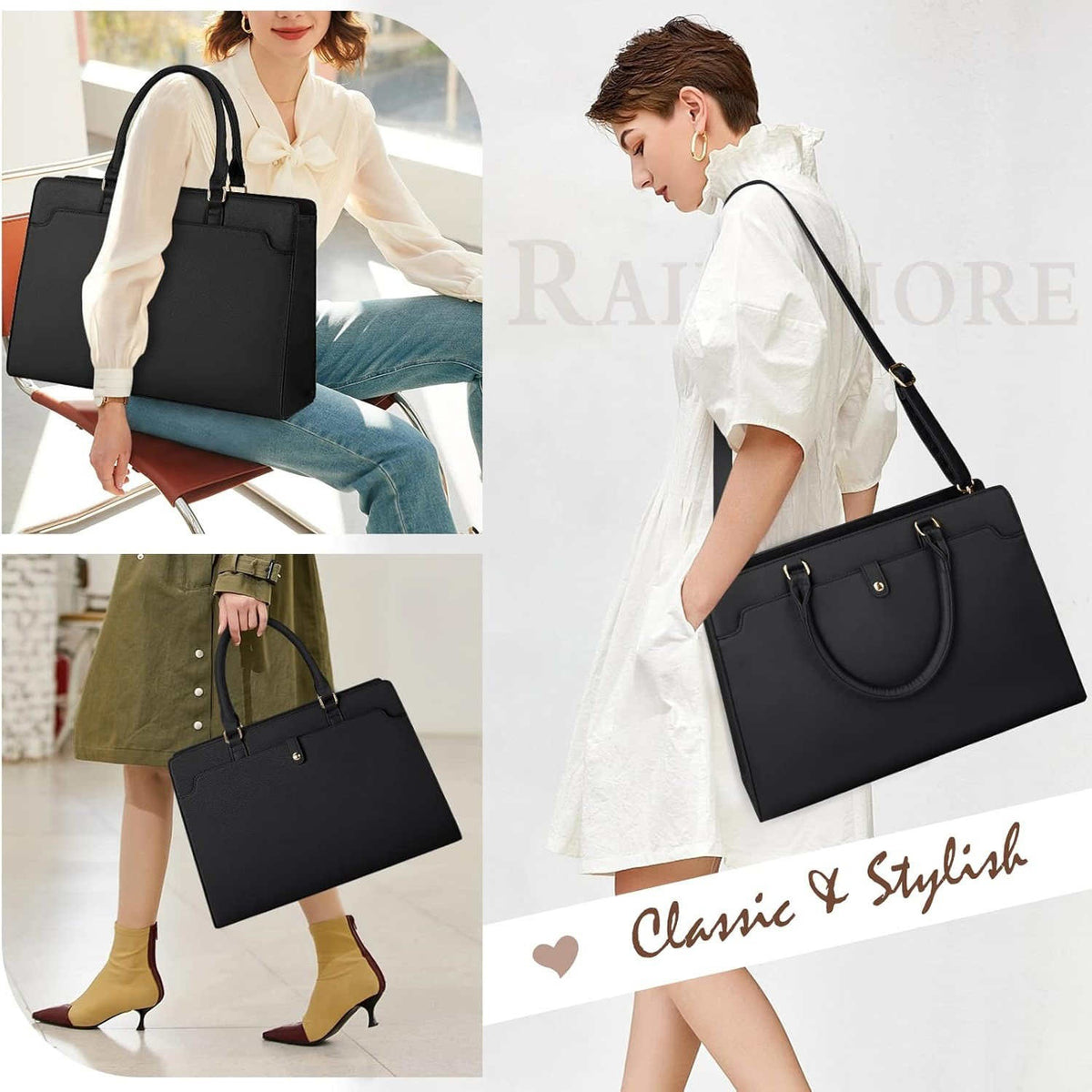 Women's Shoulder Bag in black - product photo 2