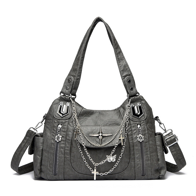 Women's Tote Bag in gray leopard print - product photo 8