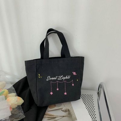 Women's Canvas Shoulder Bag in white no pendant - product photo 7