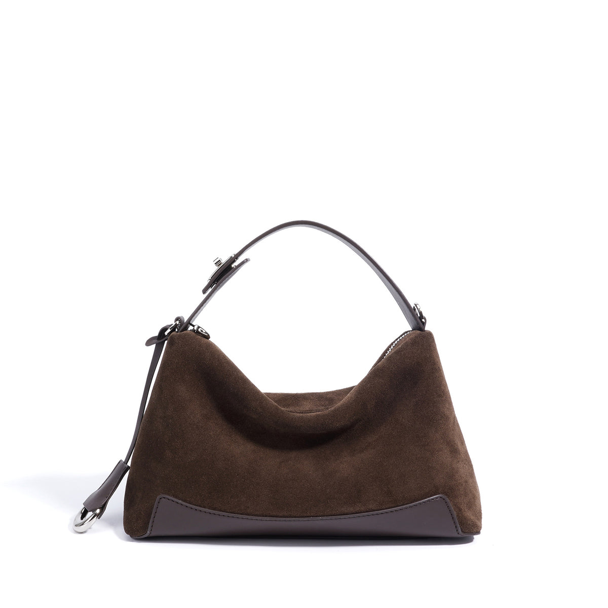 Women's Suede Crossbody Bag in brown - product photo 7
