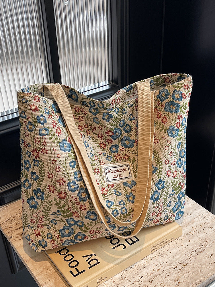 Women's Canvas Tote Bag in large blue - product photo 2