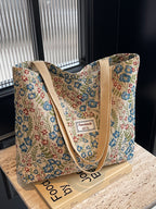 Women's Canvas Tote Bag in large blue - product photo 2
