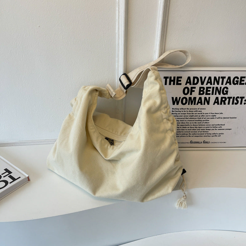 Women's Canvas Crossbody Bag in black - product photo 8