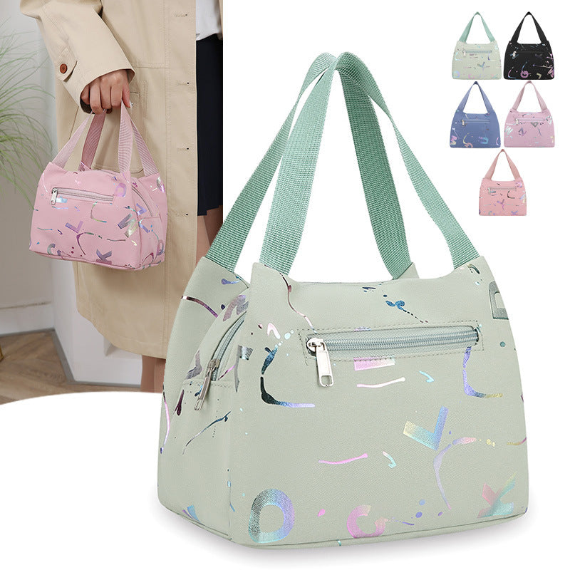 Women's Nylon Shoulder Bag in black - product photo 3