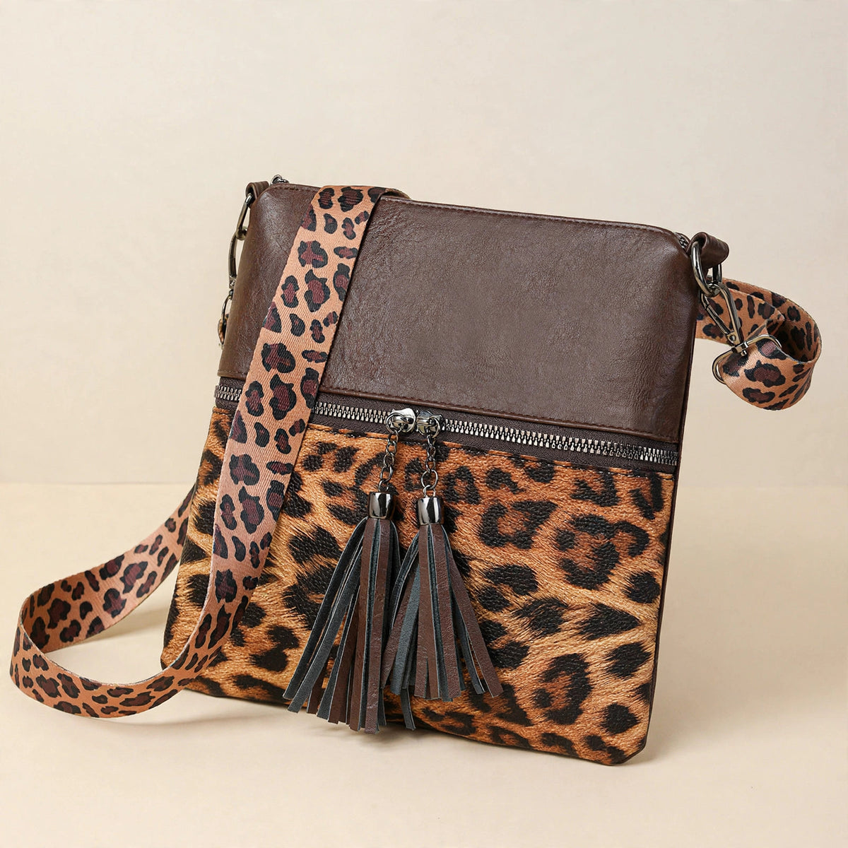 Leopard Print Shoulder Bag - view 13