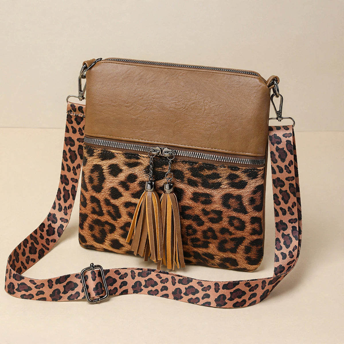 Leopard Print Shoulder Bag - view 14