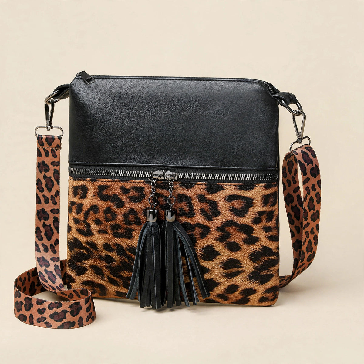 Leopard Print Shoulder Bag - view 15