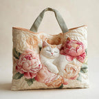 Digital Print Quilted Tote Bag - view 77