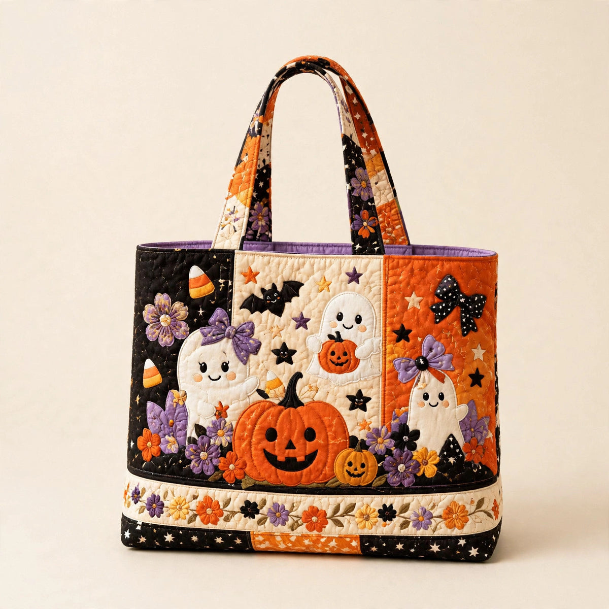 Digital Print Quilted Tote Bag - view 71