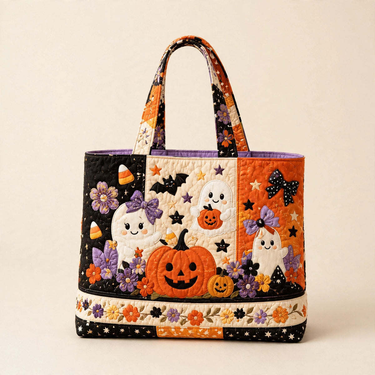 Digital Print Quilted Tote Bag - view 102