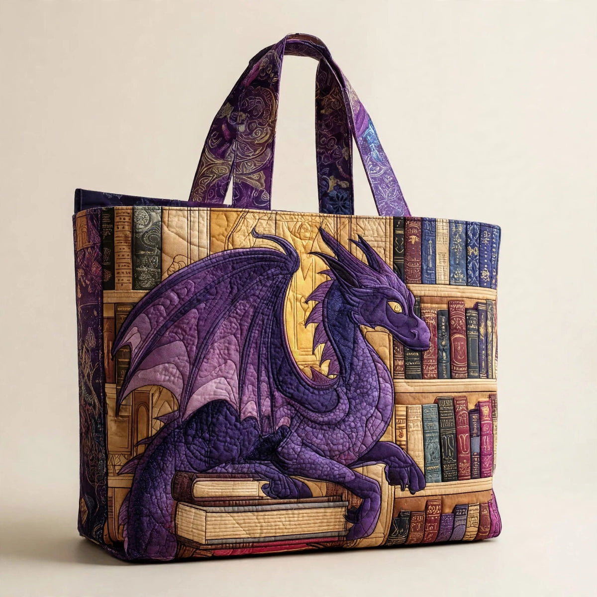 Digital Print Quilted Tote Bag - view 132