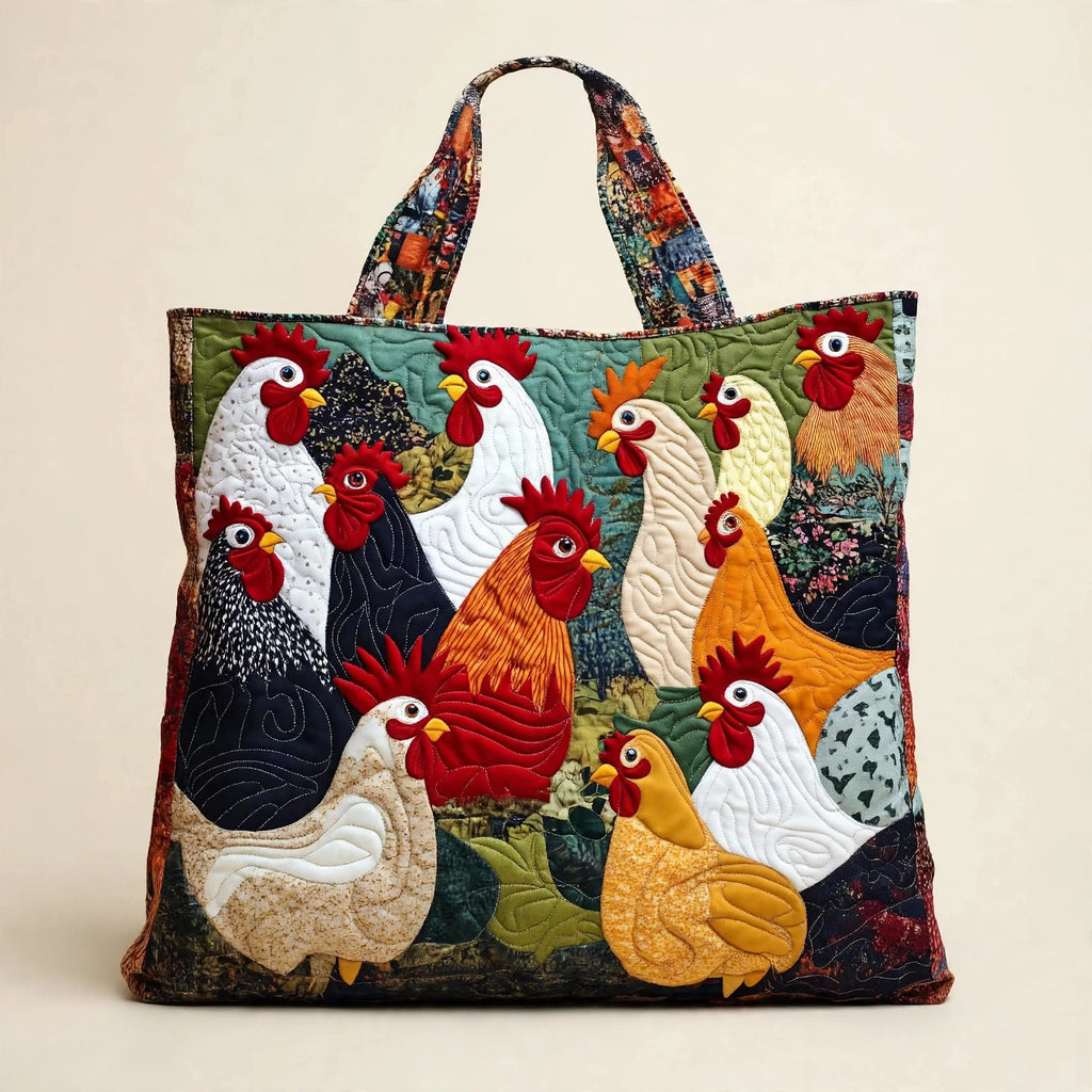 Digital Print Quilted Tote Bag - view 127