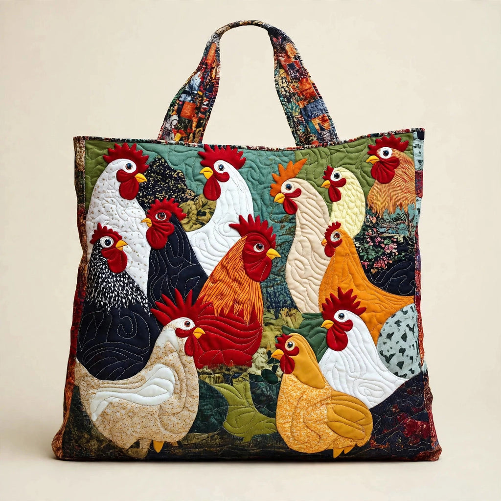 Digital Print Quilted Tote Bag - view 113