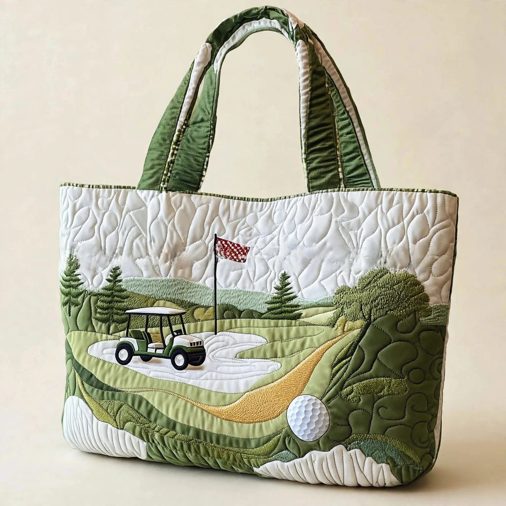 Digital Print Quilted Tote Bag - view 117