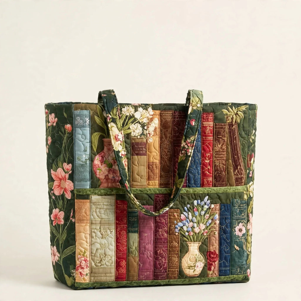 Digital Print Quilted Tote Bag - view 107