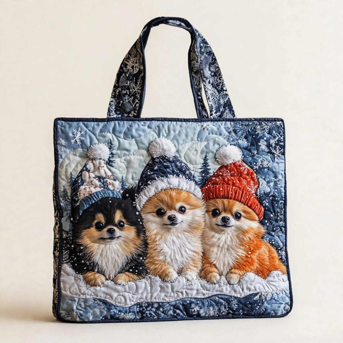 Digital Print Quilted Tote Bag - view 106
