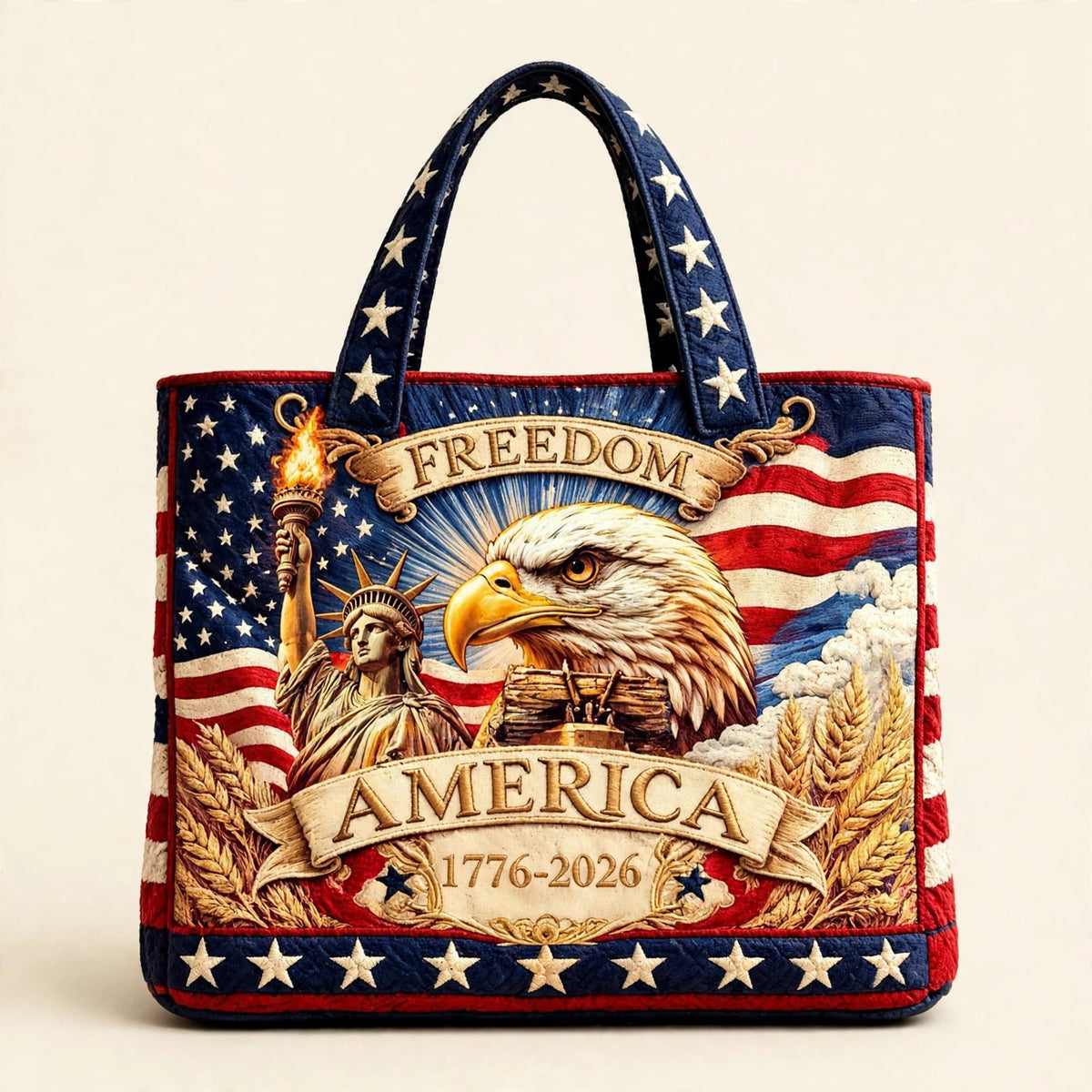Digital Print Quilted Tote Bag - view 85