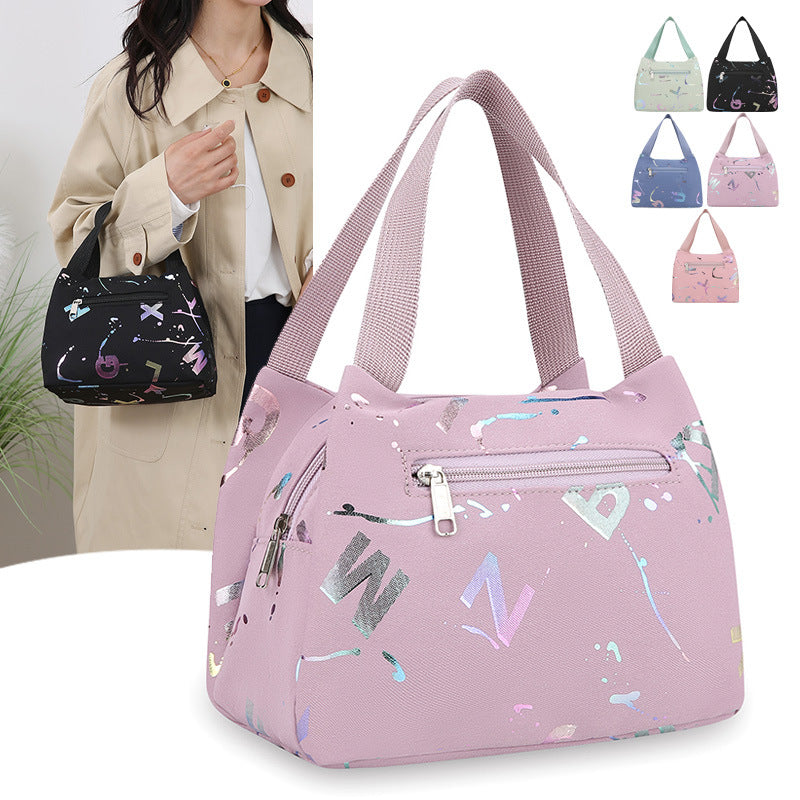 Women's Nylon Shoulder Bag in black - product photo 4