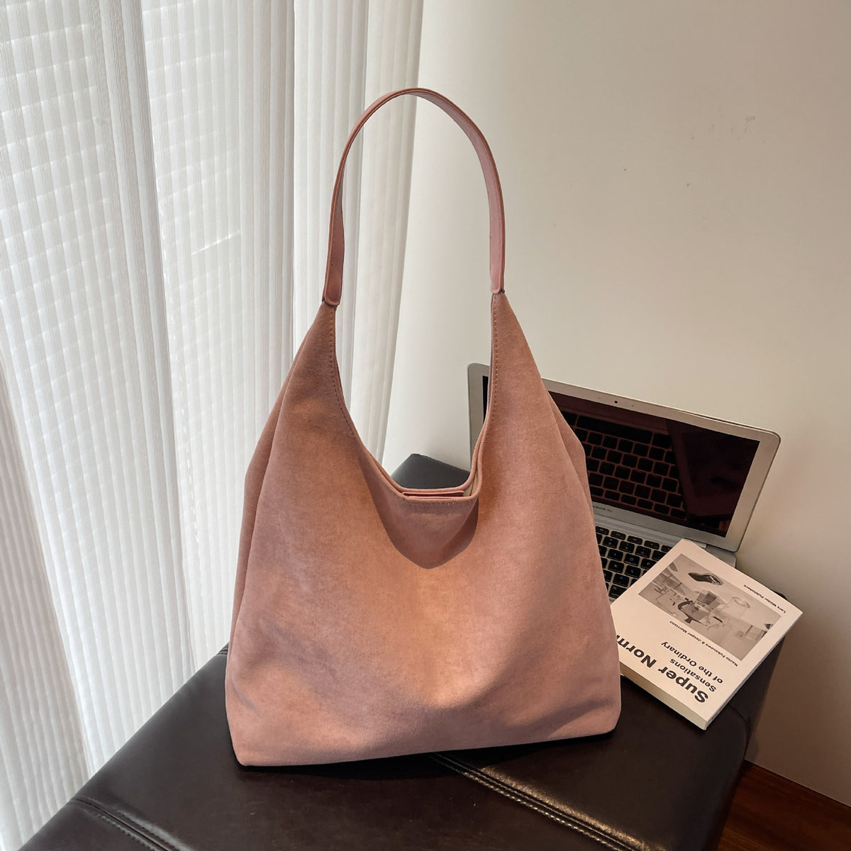 Women's Corduroy Tote Bag in brown - product photo 13