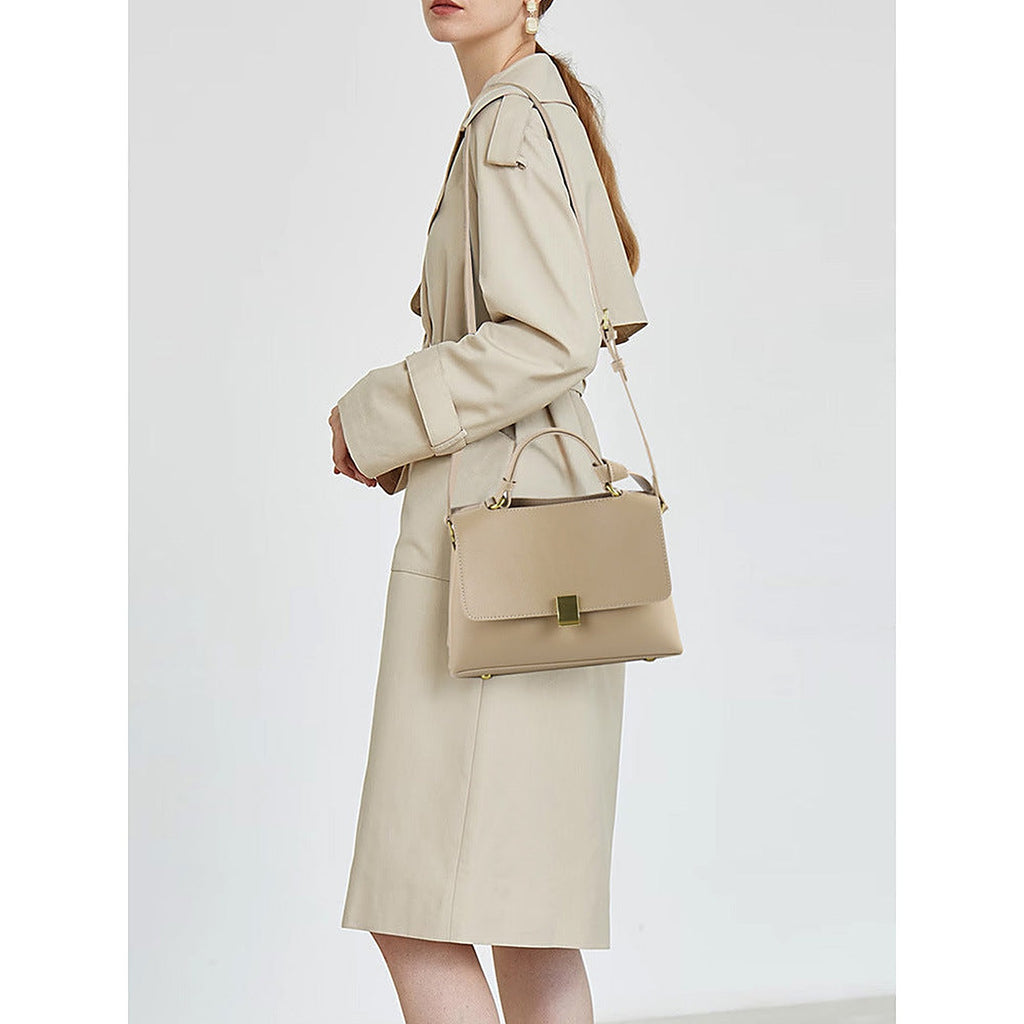 Frankie Structured Flap Solid-Color Shoulder Handbag - view 3