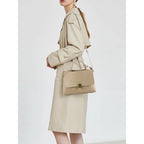 Frankie Structured Flap Solid-Color Shoulder Handbag - view 3